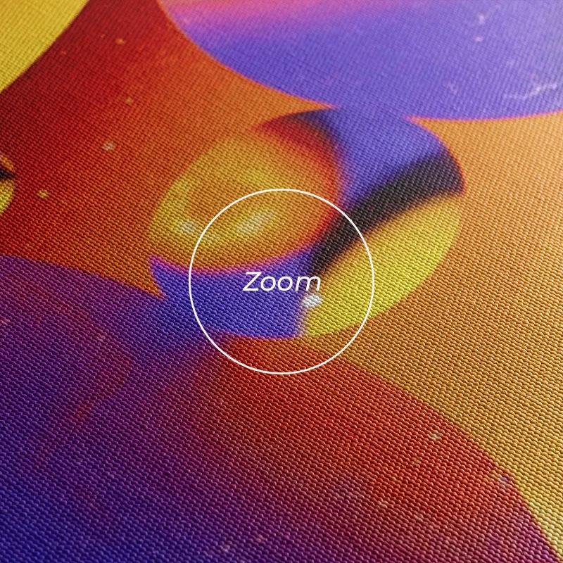 többrészes vászonkép Purple Orange Oil mockup 1