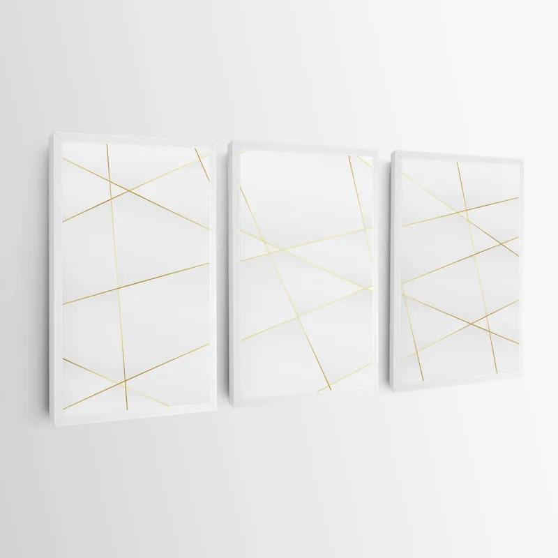 többrészes vászonkép Gold Lines mockup 0