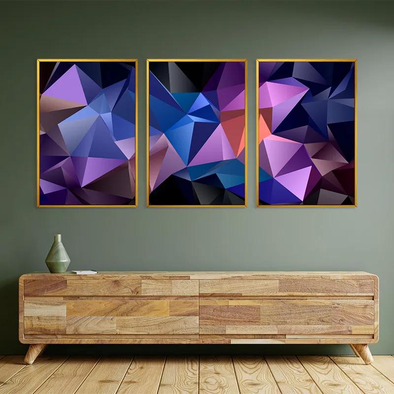 többrészes vászonkép Purple Shades mockup 2