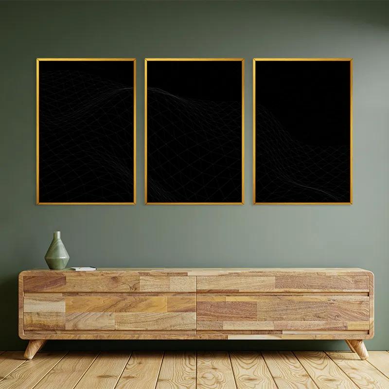 többrészes vászonkép Triangle Wave mockup 2