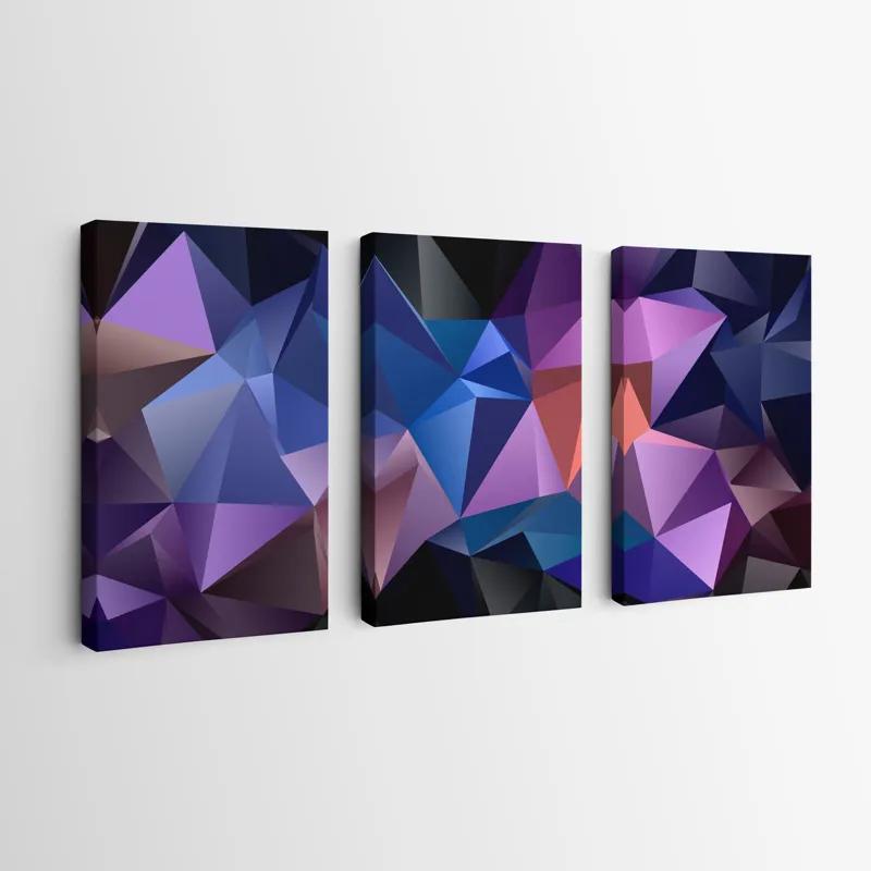 többrészes vászonkép Purple Shades mockup 0