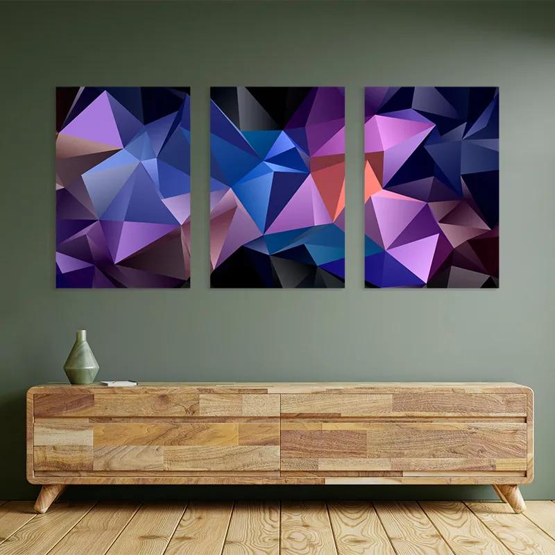 többrészes vászonkép Purple Shades mockup 2