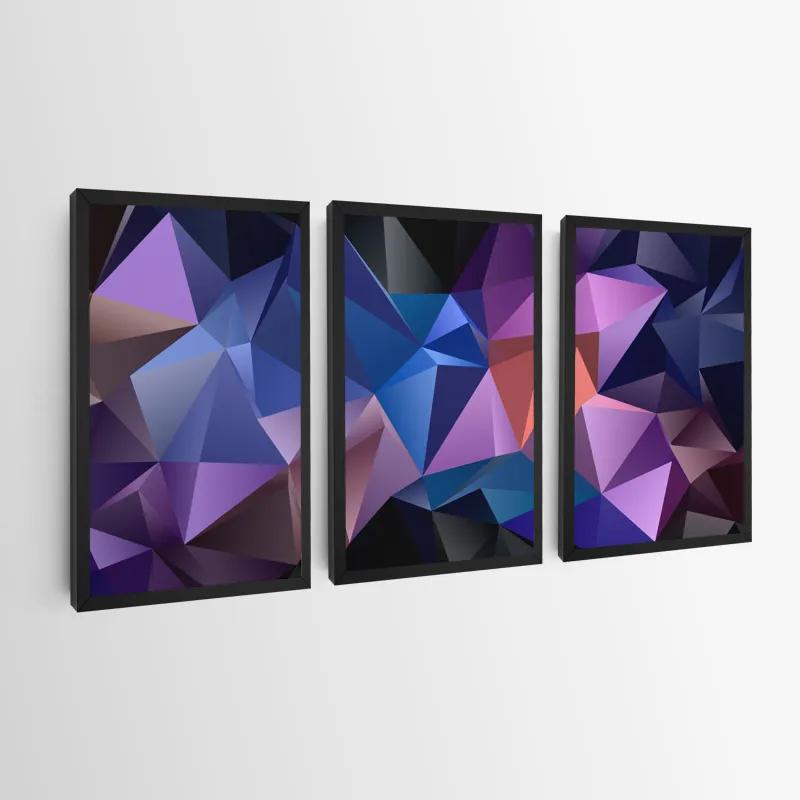 többrészes vászonkép Purple Shades mockup 0