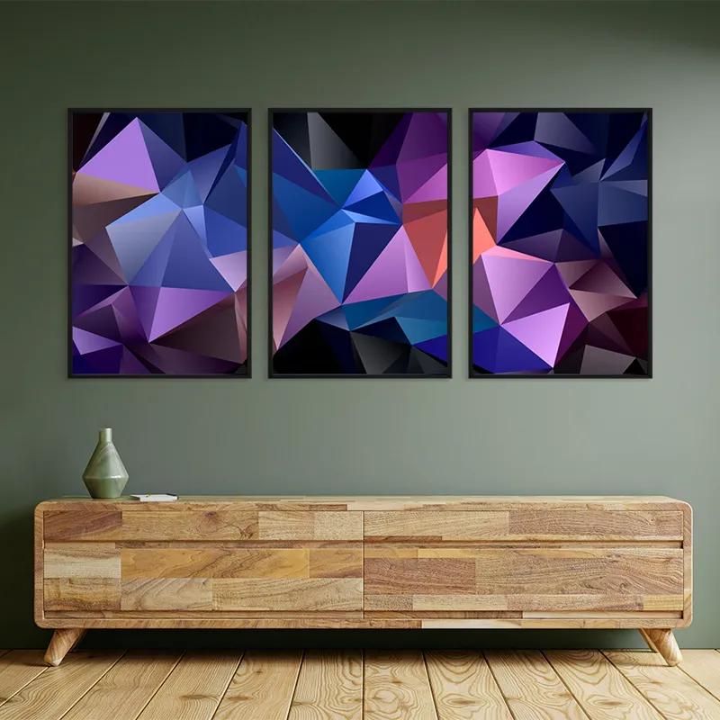 többrészes vászonkép Purple Shades mockup 2