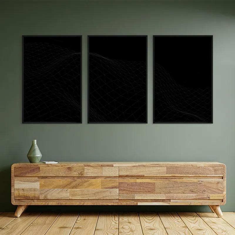 többrészes vászonkép Triangle Wave mockup 2