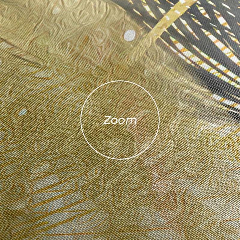 többrészes vászonkép Blacknd Gold Feathears mockup 1