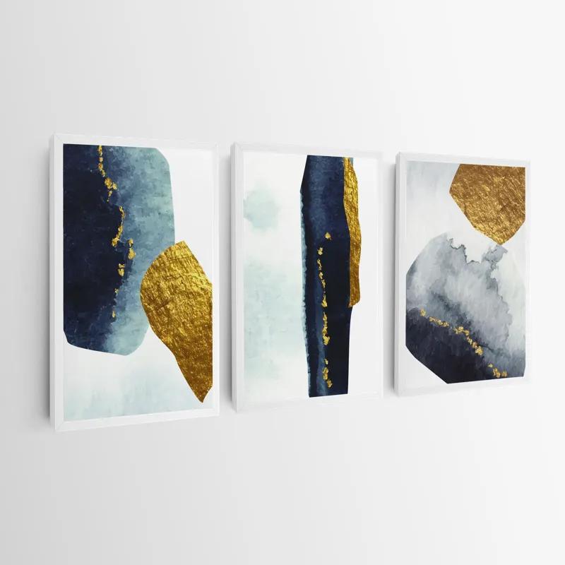 többrészes vászonkép Blacknd Gold Objects mockup 0