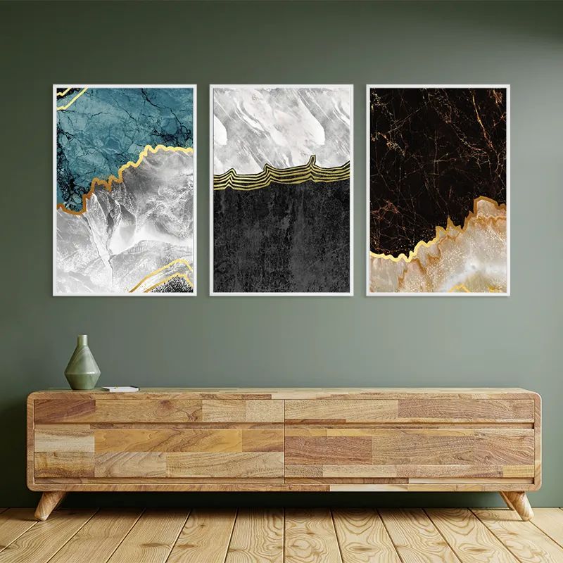 Abstract Silver Waves mockup 2