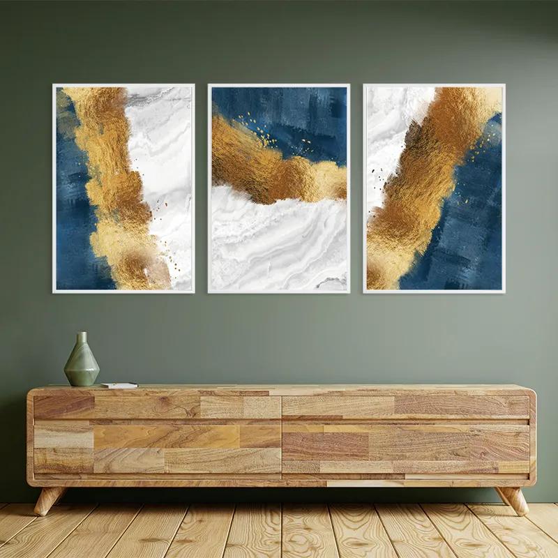 többrészes vászonkép Abstractluend White mockup 2