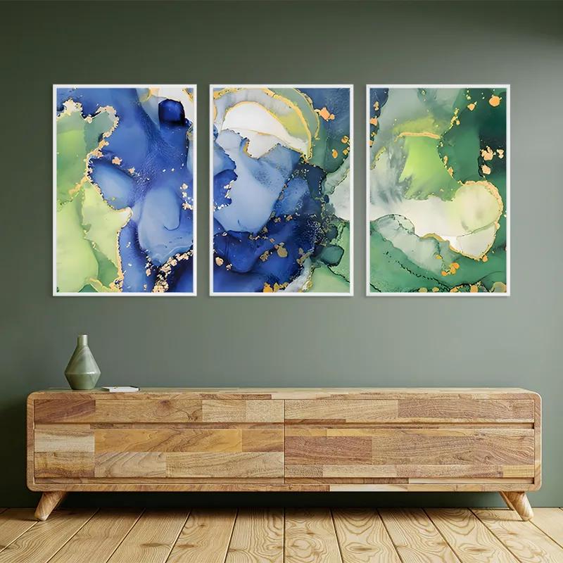 többrészes vászonkép Blue Green mockup 2