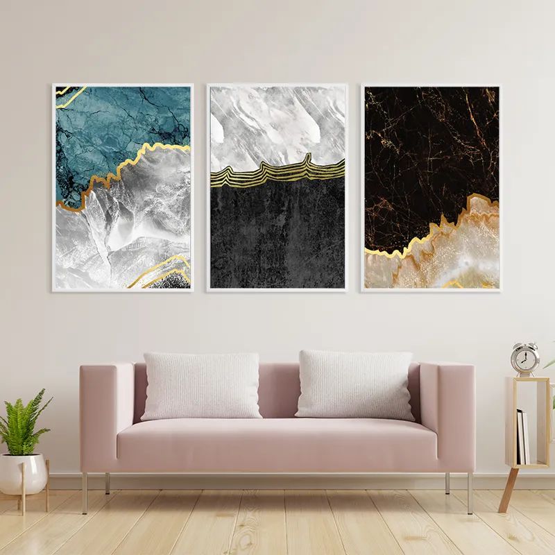 Abstract Silver Waves mockup 3