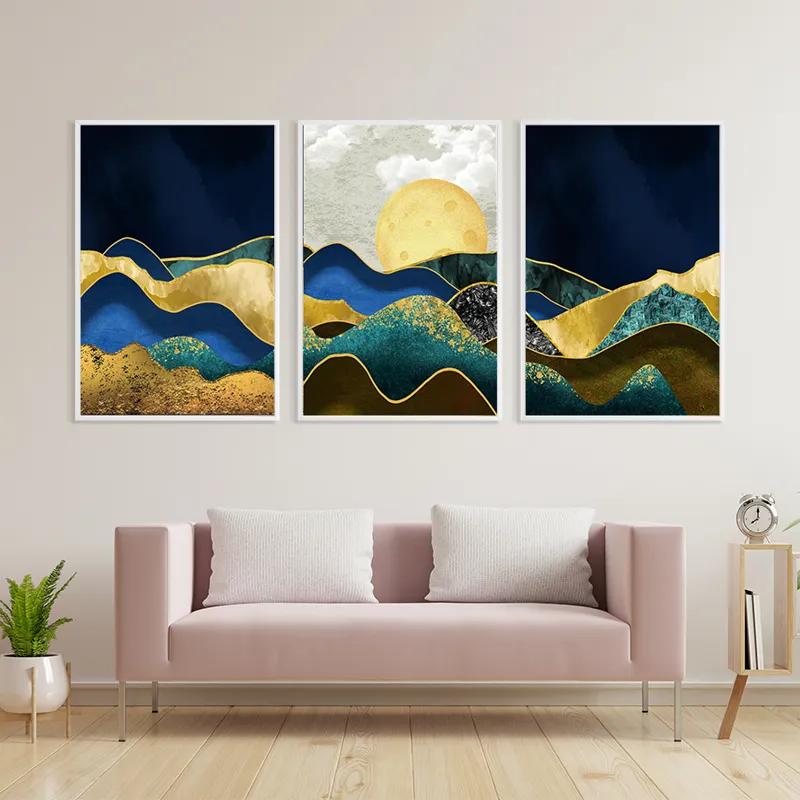 többrészes vászonkép Marble Mountains mockup 3