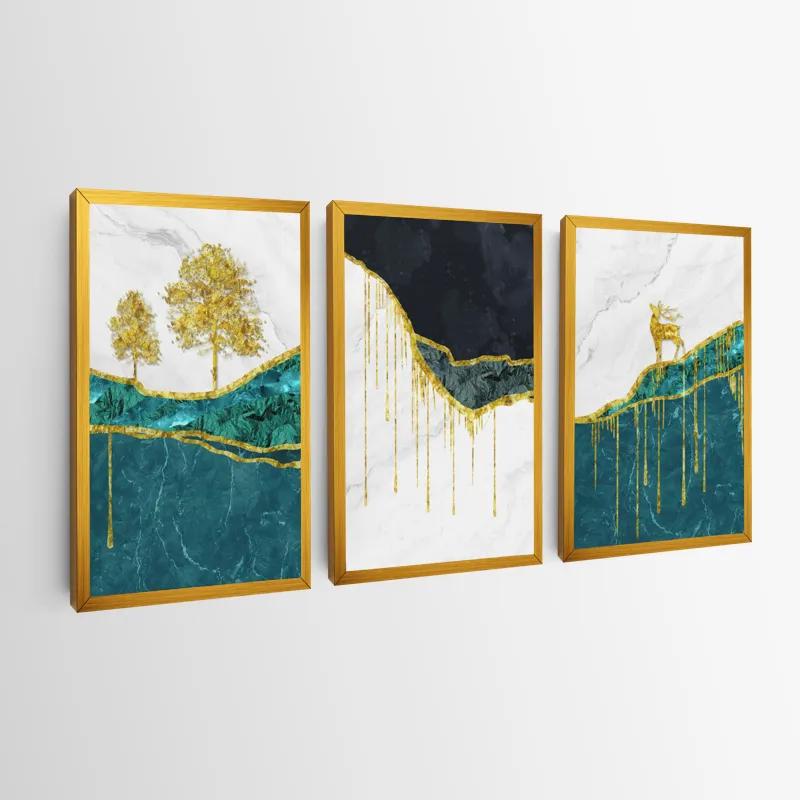 többrészes vászonkép Abstract Downhill mockup 0