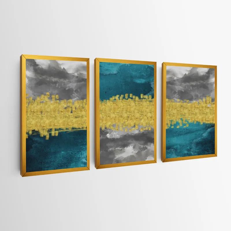 többrészes vászonkép Abstractluend Grey mockup 0