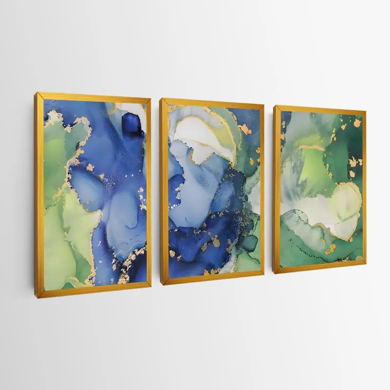 többrészes vászonkép Blue Green mockup 0