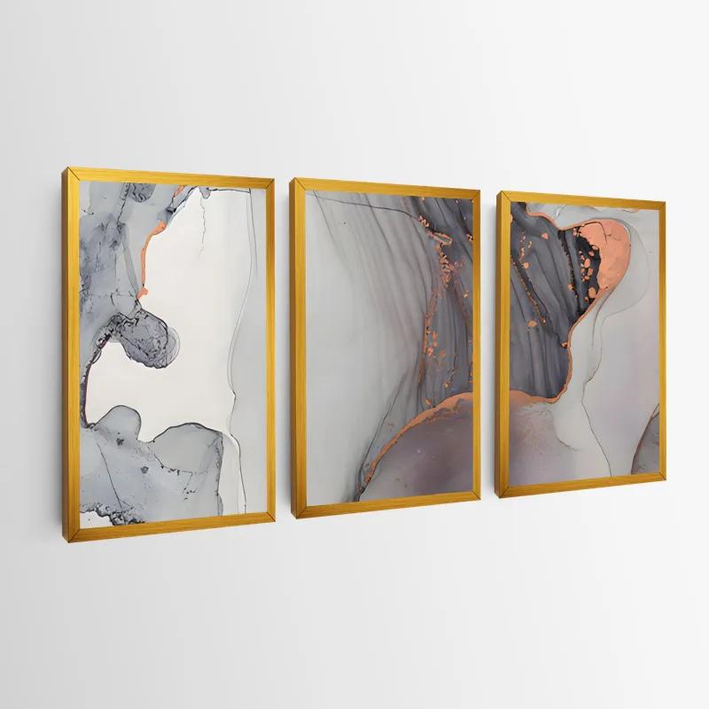 többrészes vászonkép Golden Pink mockup 0