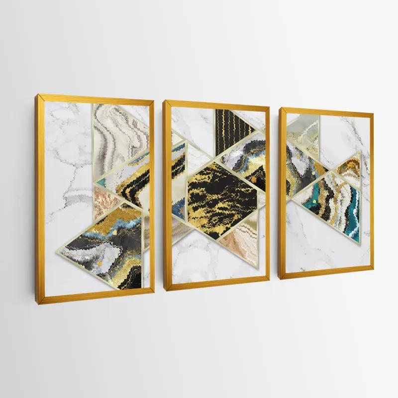 többrészes vászonkép Marble Shapes mockup 0