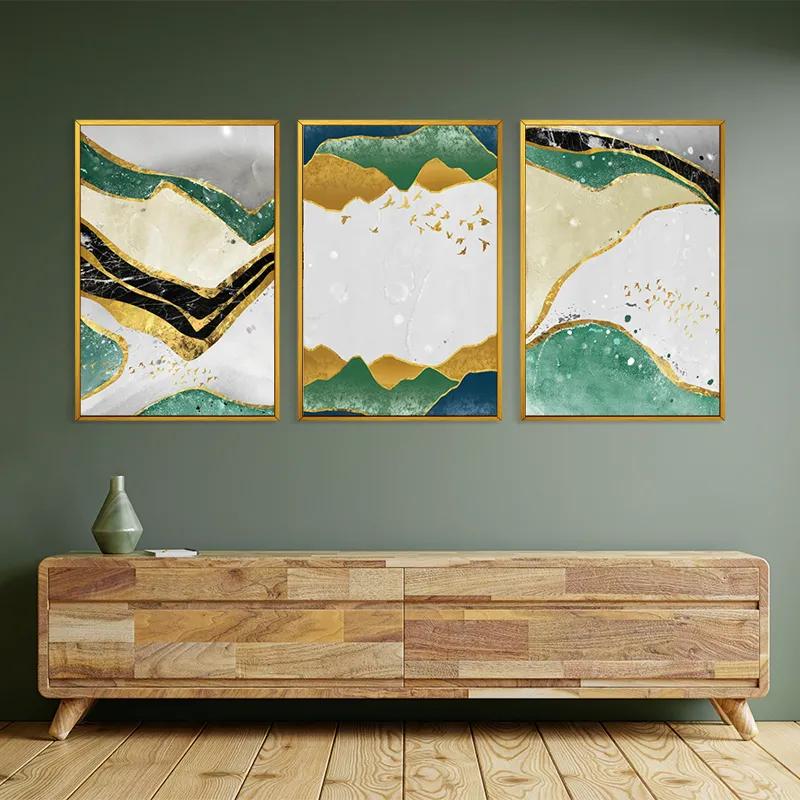 többrészes vászonkép Abstract Continent mockup 2