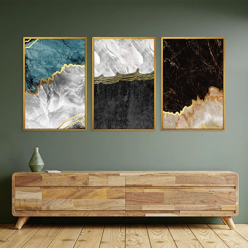 Abstract Silver Waves mockup 2