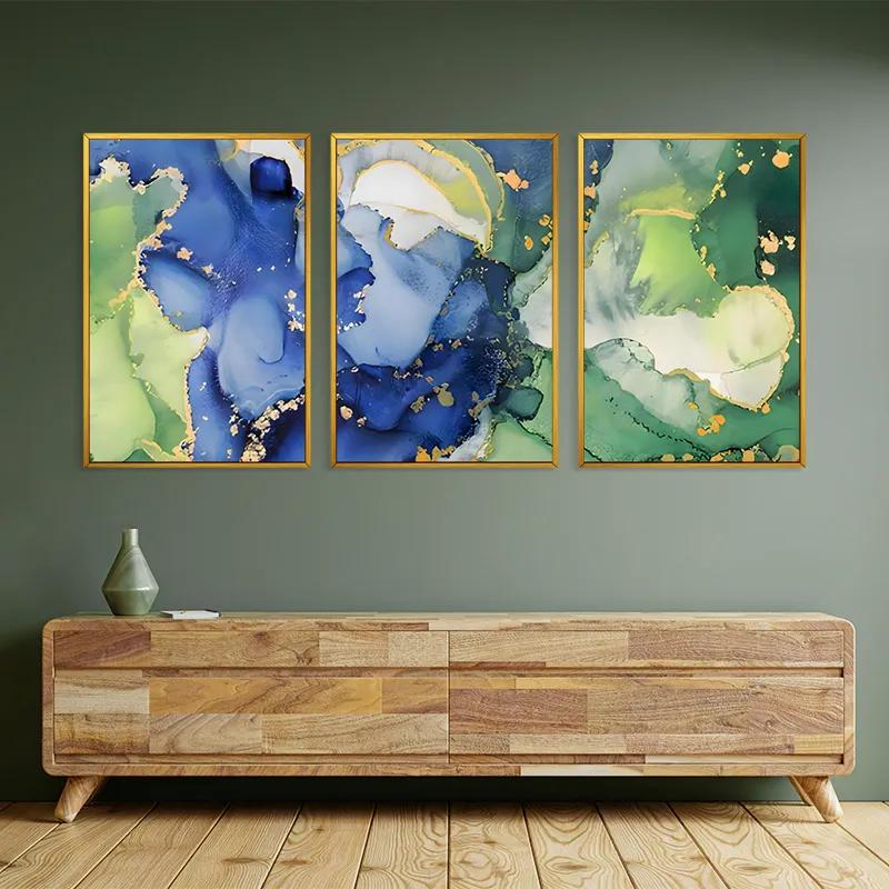 többrészes vászonkép Blue Green mockup 2