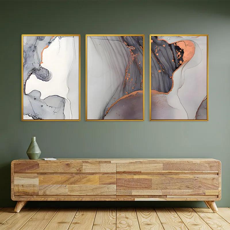 többrészes vászonkép Golden Pink mockup 2