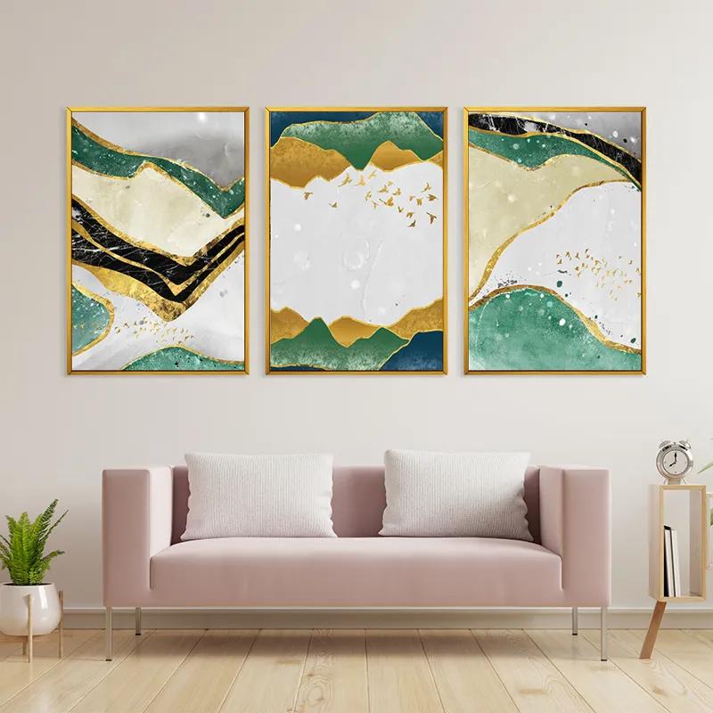 többrészes vászonkép Abstract Continent mockup 3