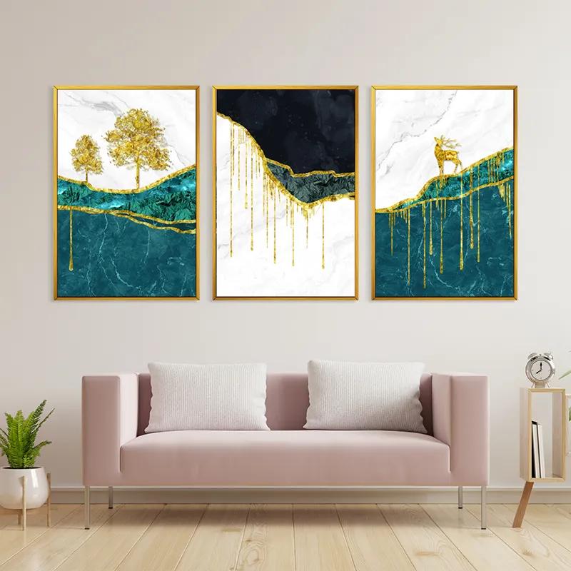 többrészes vászonkép Abstract Downhill mockup 3