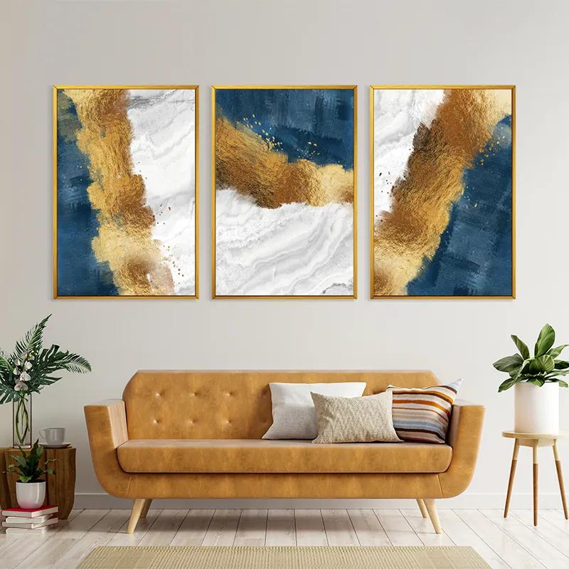 többrészes vászonkép Abstractluend White mockup 4