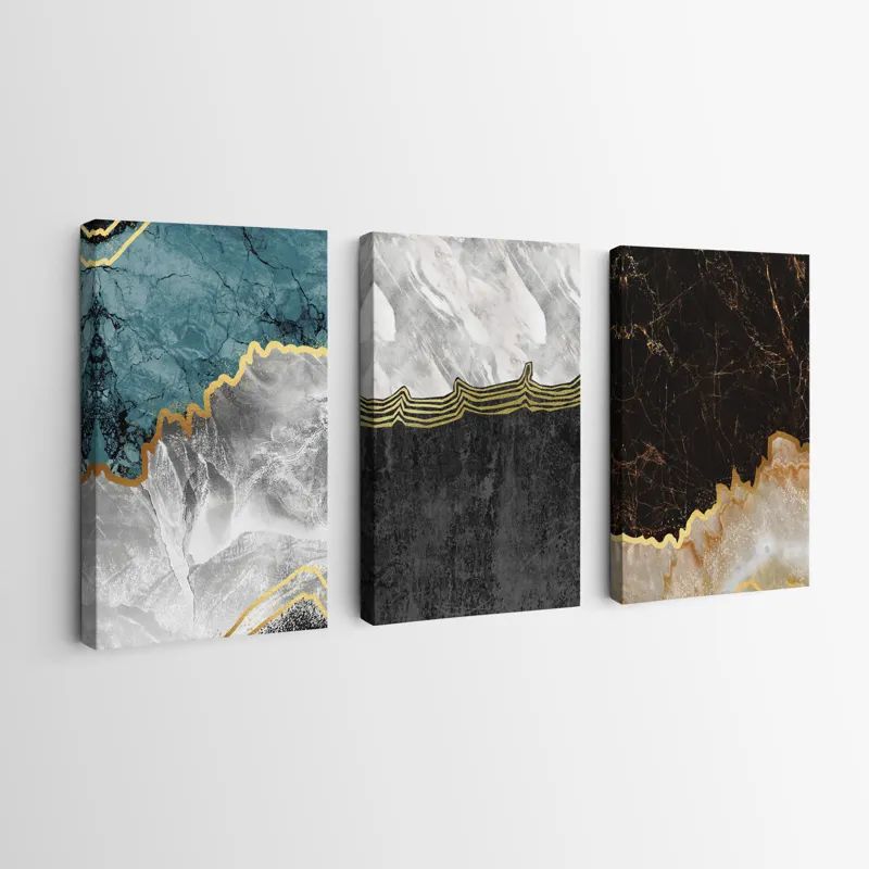 Abstract Silver Waves mockup 0