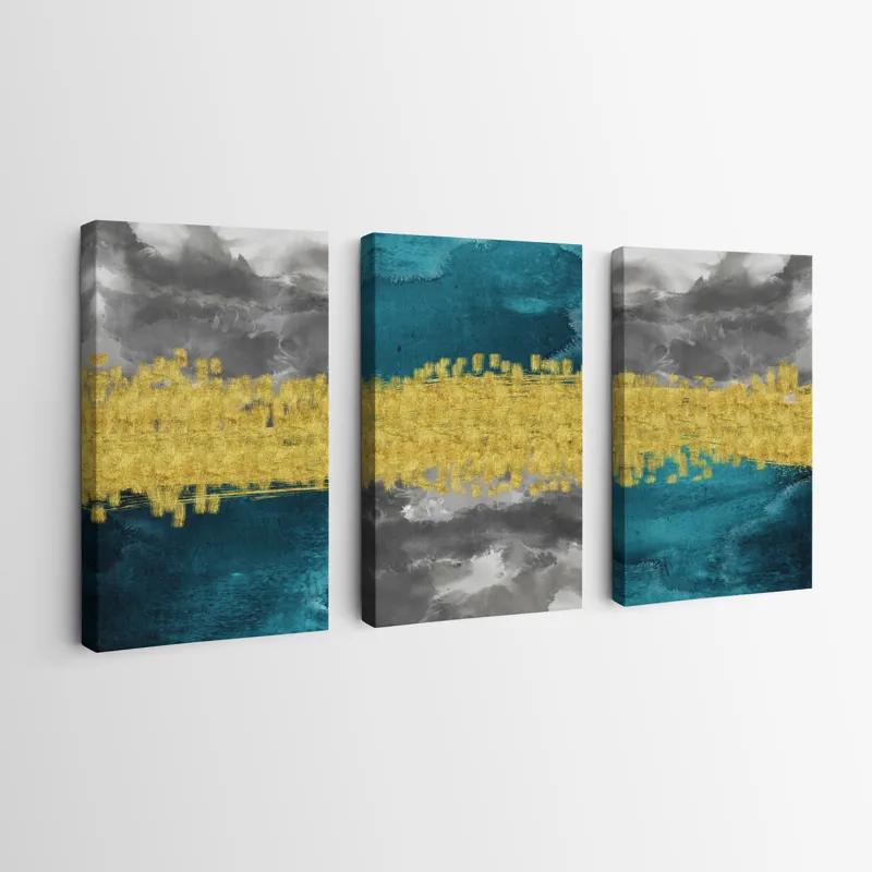 többrészes vászonkép Abstractluend Grey mockup 0