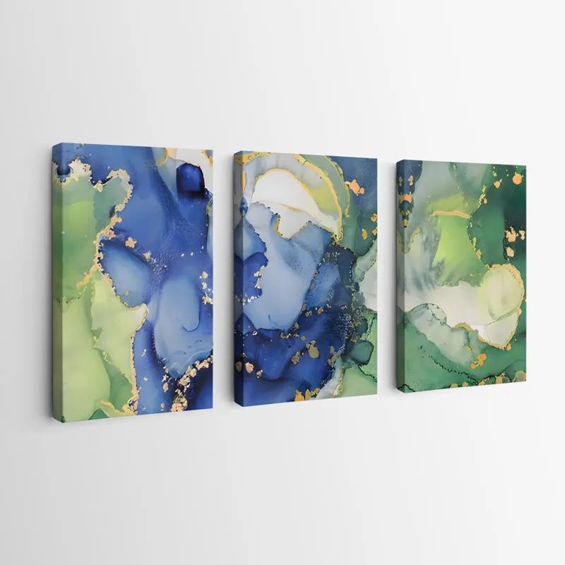 többrészes vászonkép Blue Green mockup 0