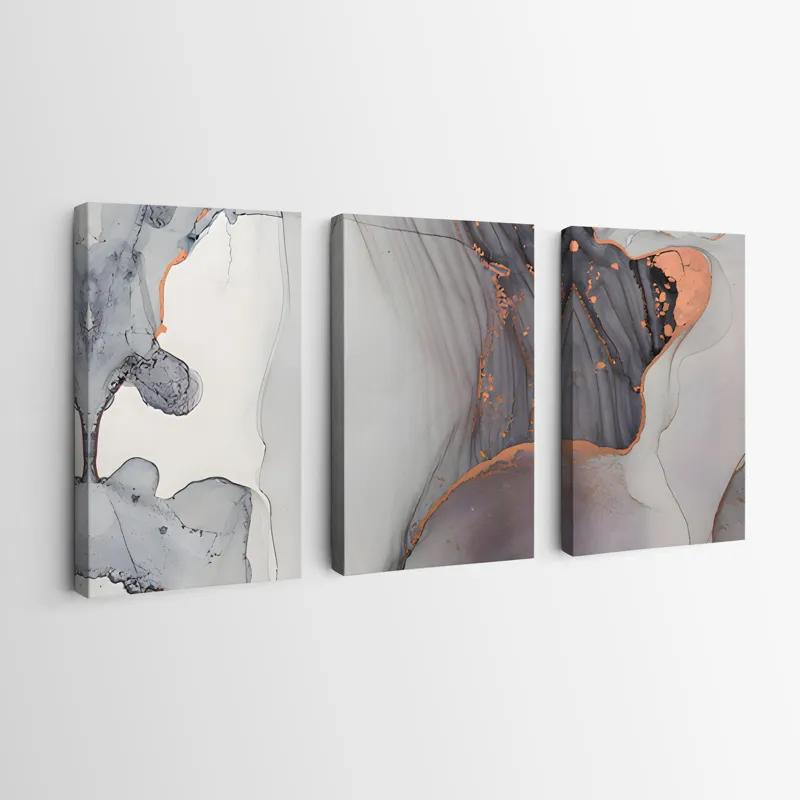 többrészes vászonkép Golden Pink mockup 0