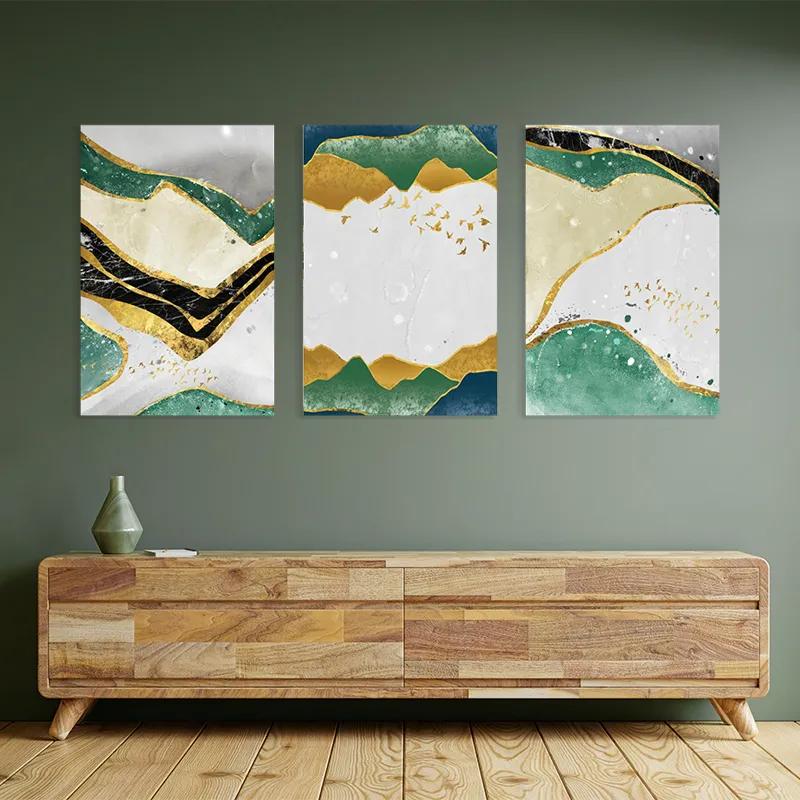 többrészes vászonkép Abstract Continent mockup 2