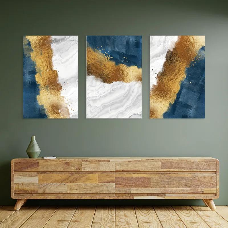 többrészes vászonkép Abstractluend White mockup 2