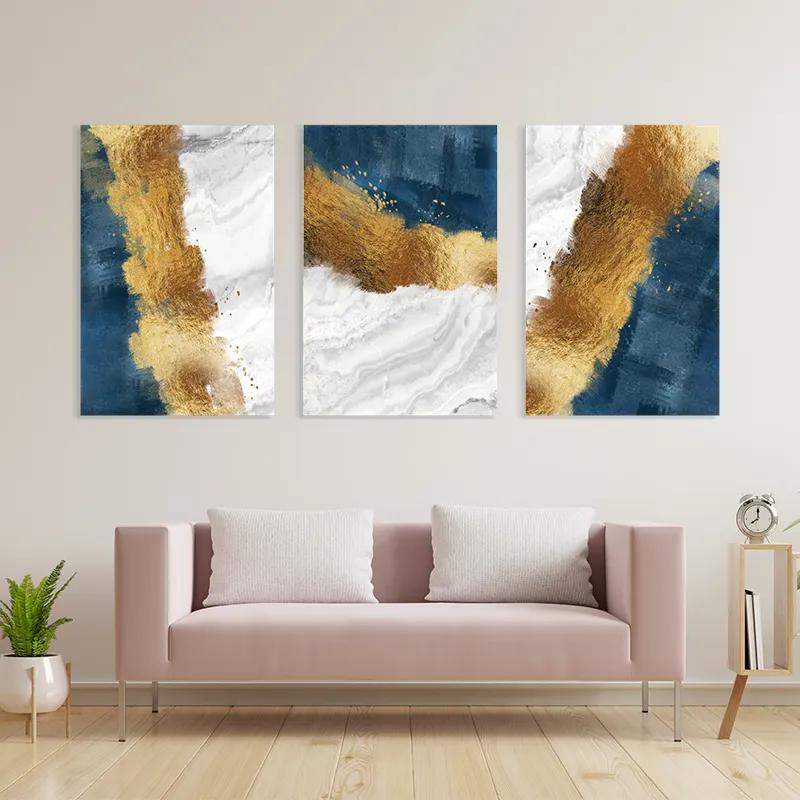 többrészes vászonkép Abstractluend White mockup 3