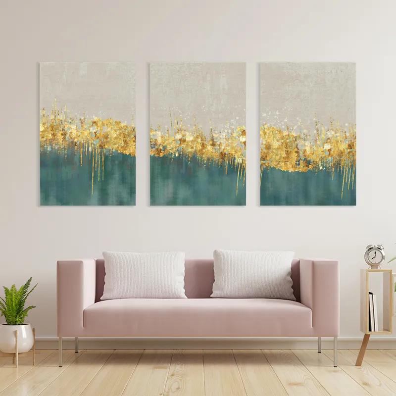 többrészes vászonkép Blue Contrast mockup 3