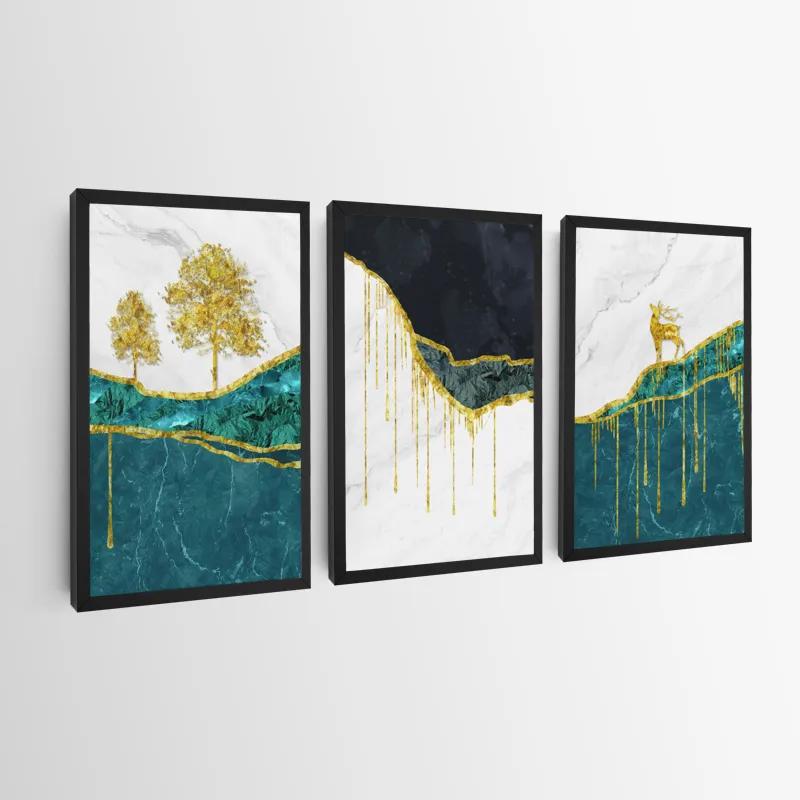 többrészes vászonkép Abstract Downhill mockup 0