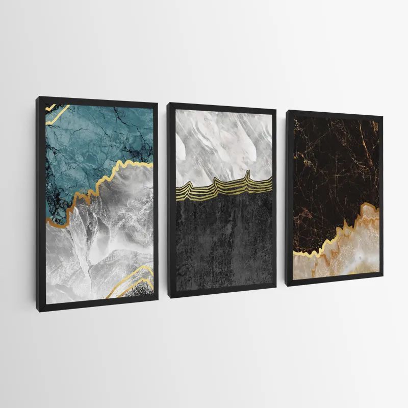 Abstract Silver Waves mockup 0