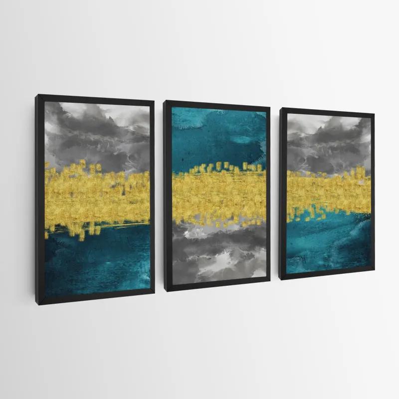 többrészes vászonkép Abstractluend Grey mockup 0