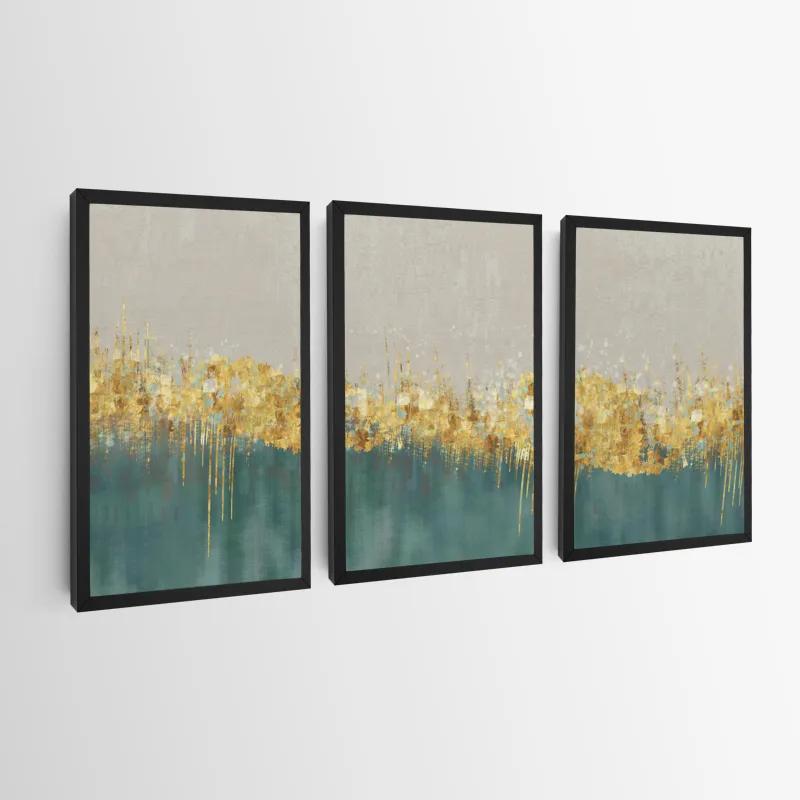 többrészes vászonkép Blue Contrast mockup 0