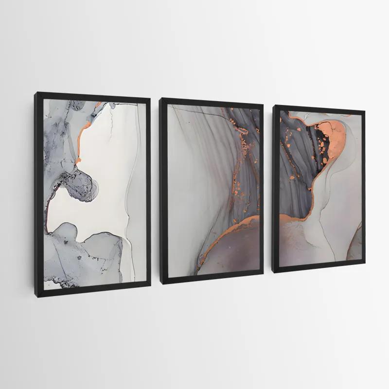 többrészes vászonkép Golden Pink mockup 0