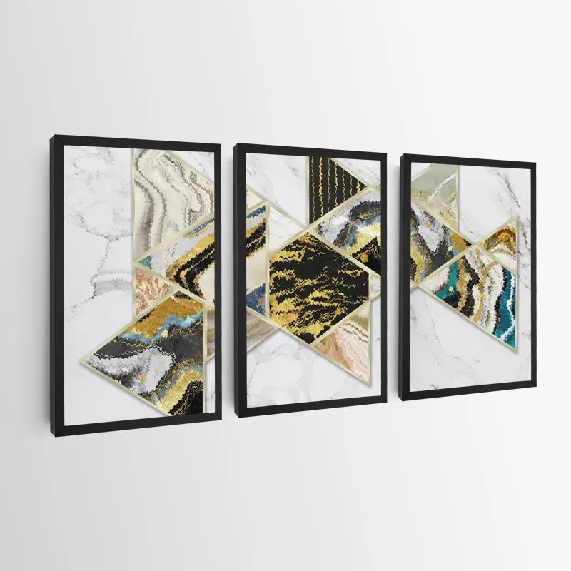 többrészes vászonkép Marble Shapes mockup 0