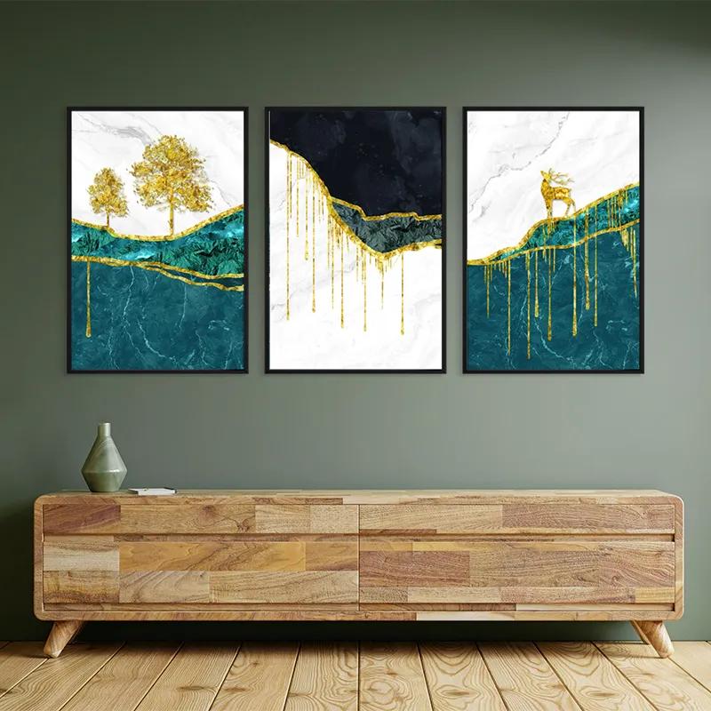 többrészes vászonkép Abstract Downhill mockup 2