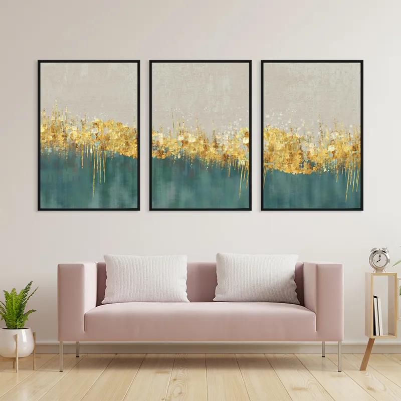 többrészes vászonkép Blue Contrast mockup 3