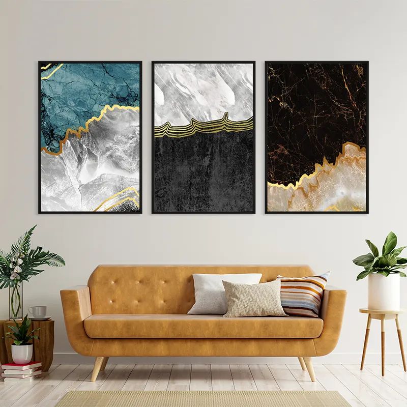 Abstract Silver Waves mockup 4