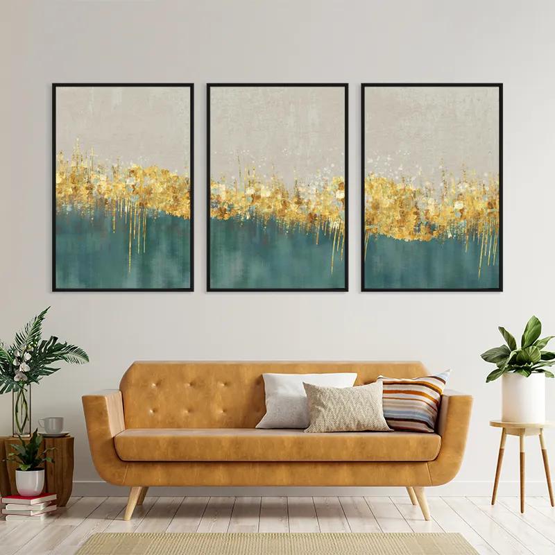 többrészes vászonkép Blue Contrast mockup 4