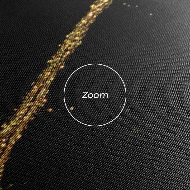 többrészes vászonkép Gold Liquid mockup 1