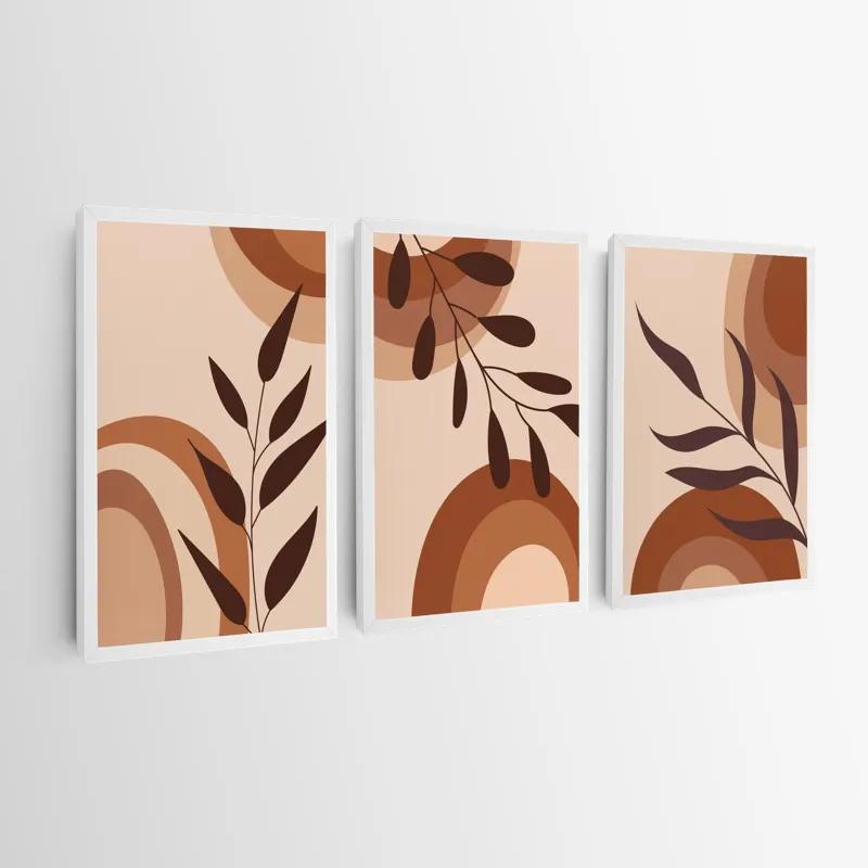 többrészes vászonkép Brownbstract mockup 0