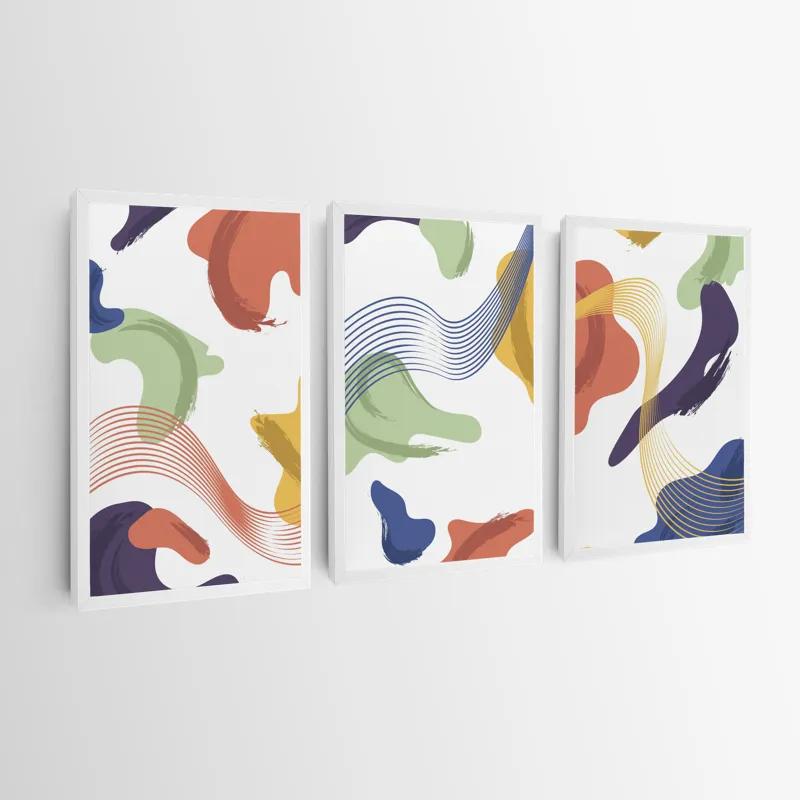 többrészes vászonkép Color Mix Lines mockup 0