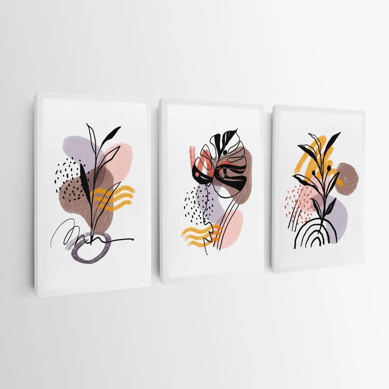 többrészes vászonkép Pretty Leaf mockup 0